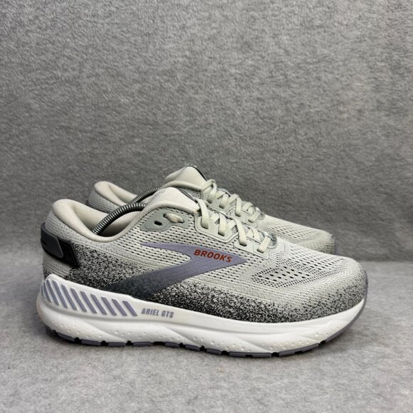 Brooks Shoes Womens Size 10 Ariel GTS 24 Grey Road Running Sneakers 1204141B080 - Picture 4 of 10